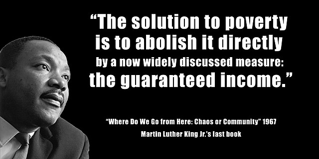 King reveals his plan for the government to end poverty