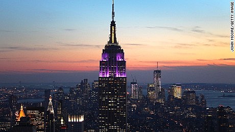 The empire state building opens