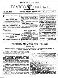 Se proclama el decreto 3030