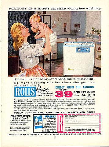 rolls razor washing machine