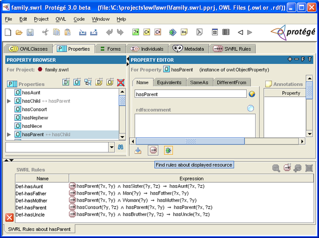 SWRL (Lenguaje ontologico WEB)