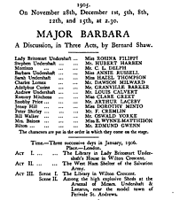 Major Barbara and Man and Superman