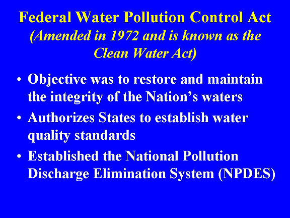 Federal Water Pollution Control Act