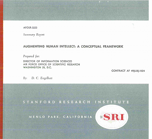 Douglas Engelbart escribe Augmenting human intellect: a conceptual framewok