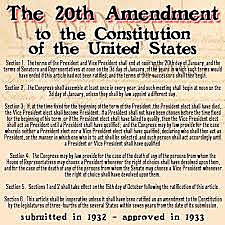20th Amendment