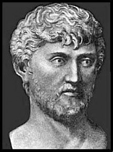 Muerte del poeta y filósofo Lucrecio.