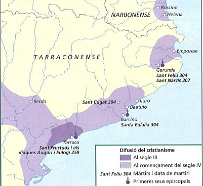 La cristianització d'Hispània