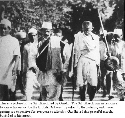 The first civil disobedience campaign.