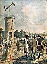 Premier télégraphe optique entre Paris et Lille