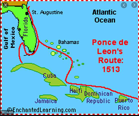 Juan Ponce de Leon Sailed for Spain