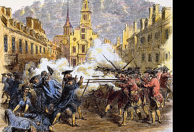 The Boston massacre