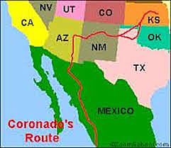 Francisco Vasquez de Coronado - His travels took him through northern mexico and presant-day Arizona and New mexico, untill his expedition reached a Zuni settlement in 1540