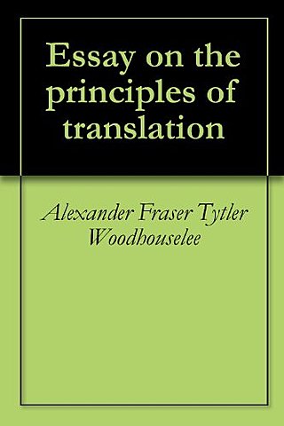 “Essay on the Principles of Translation” de Tytler
