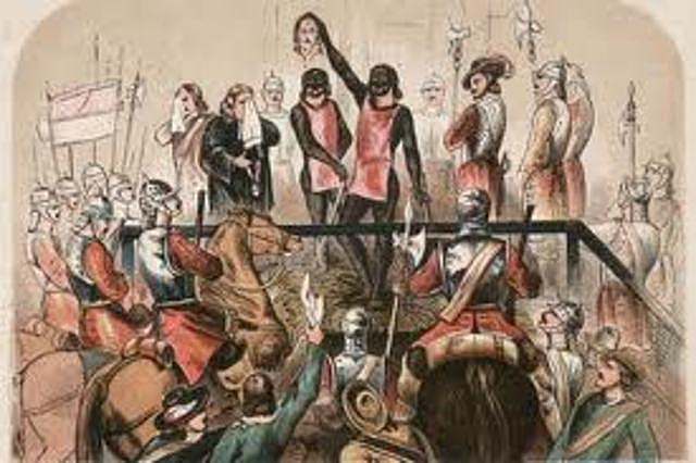 The execution of King Charles I