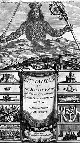 Hobbes escribio su obra “Leviatan“