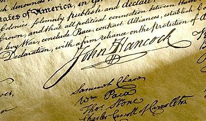 Signing of the Declaration of Independence