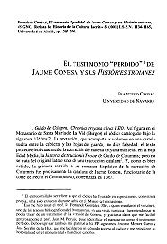 Prólogo a “Les histories troyanes” de Conesa