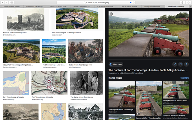 Battle of Ft. Ticonderoga (NY)