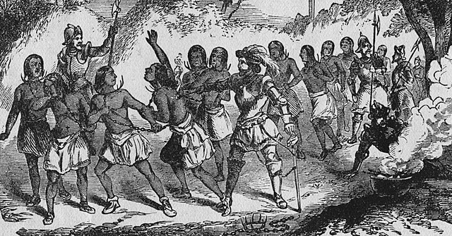 The beginning of the slave raid