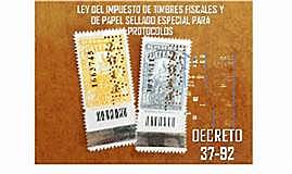 se expede la Ley del Impuesto del Timbre