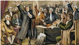 Patrick Henry's "Give me liberty or give me death" speech.
