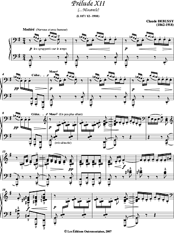 obras de debussy para piano