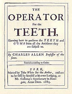 Primera publicación sobre odontología