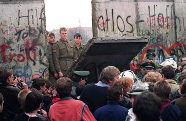 Berlin Wall Comes Down