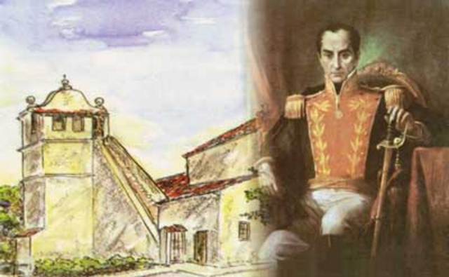 Tercera Republica. Desembarco de Bolivar en la bahia de Juan Griego