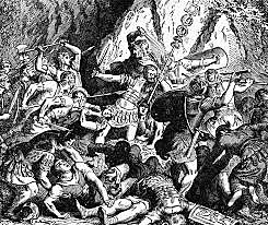 En la guerra de Roma contra Veyos sucede el Sacrificio de los Fabios.