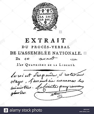 Seis decreto del gobierno de luis XVI