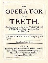 Charles Allen ¨Operator for the teeth¨