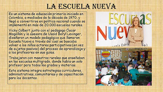 La Educación de 1950 - 1970