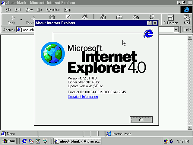 Internet Explorer 4.0
