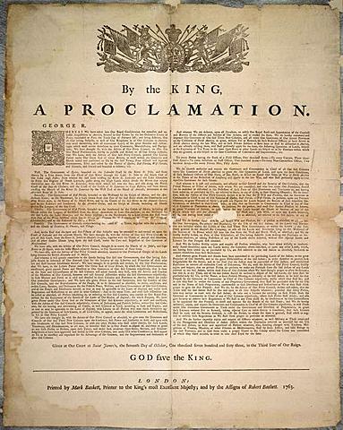 The Proclamation of 1763