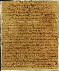 Declaration of Rights is Written
