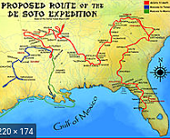 Hernando de Soto explored Florida and north Carolina