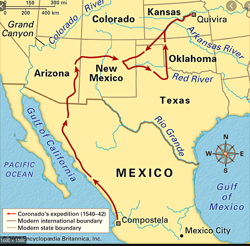 Francisco Vasquez de Coronado tried finding the lost city of gold