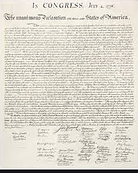 Declaration of Independence adopted.