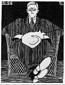 Seated Man with Cat on His Lap