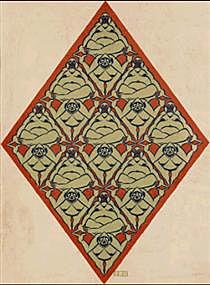 Plane Filling Motif with Human Figures