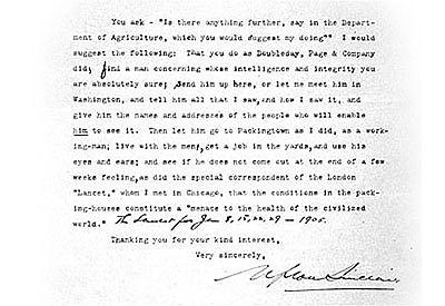 Food And Drug Act and Meat Inspection Act