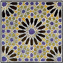 Mural Mosaic in The Alhambra