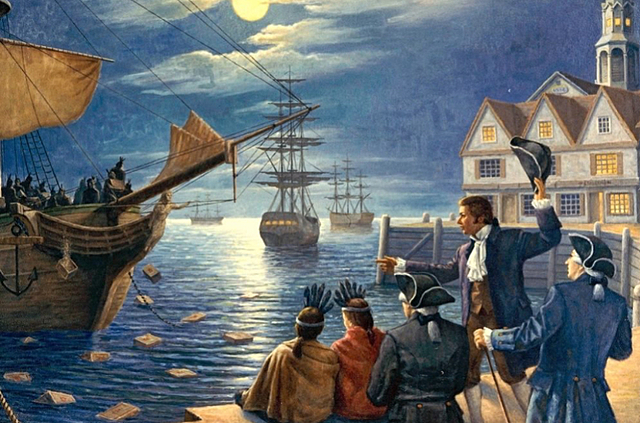 1773; Boston Tea Party