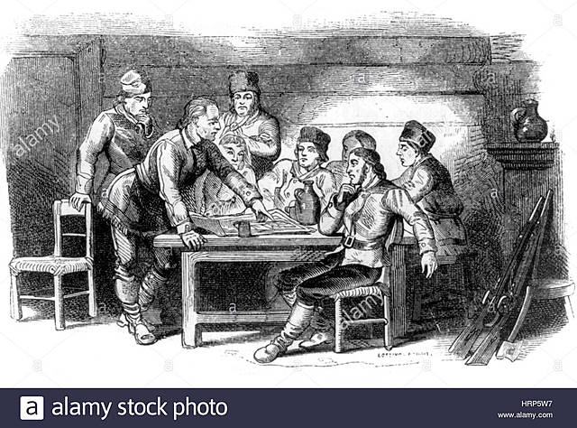 Benedict Arnold meets the Green Mountain Boys