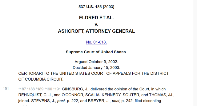 Eldred V. Ashcroft