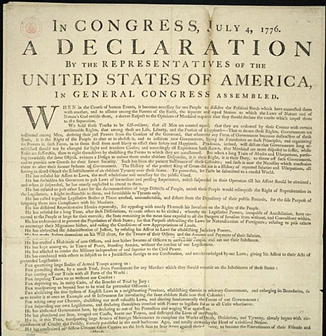The Declaration of Independence