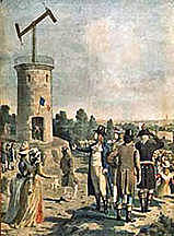 Premier télégraphe optique entre Paris et Lille.