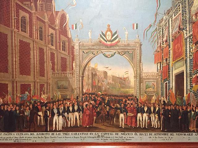 Entrada triunfal del ejercito Trigarante a la Ciudad de México