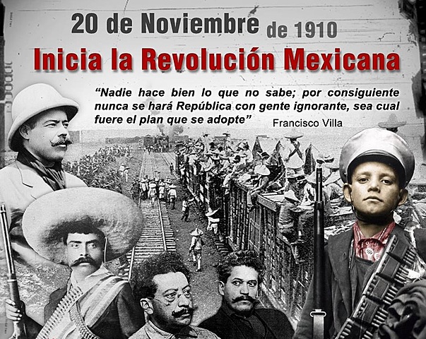 Inicia la Revolución Mexicana